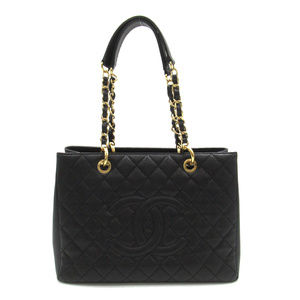 Chanel GST Tote Bag Caviar Skin Black